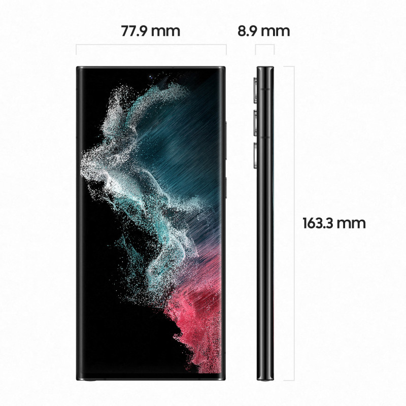 Produktbild för Samsung Galaxy S22 Ultra Enterprise Edition SM-S908B 17,3 cm (6.8") Dubbla SIM-kort Android 12 5G USB Type-C 8 GB 128 GB 5000 mAh Svart
