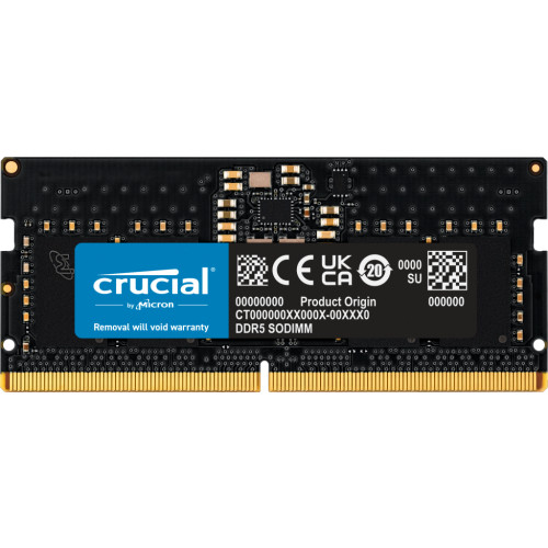 Crucial Crucial - DDR5 - modul - 8 GB - SO DIMM 262-pin - 4800 MHz / PC5-38400 - ej buffrad