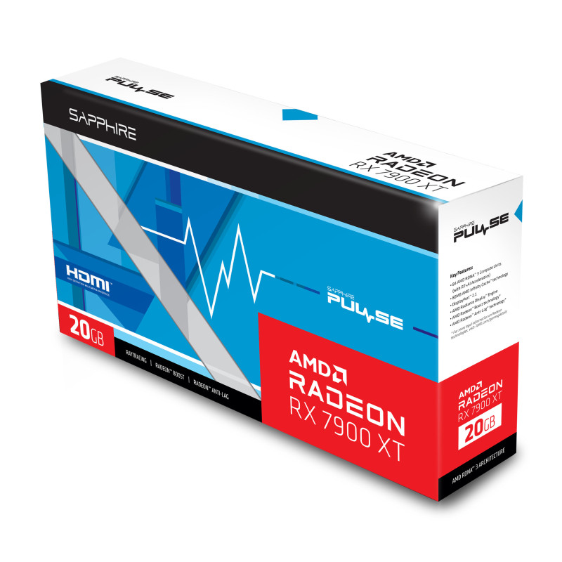 Produktbild för Sapphire PULSE Radeon RX 7900 XT AMD 20 GB GDDR6