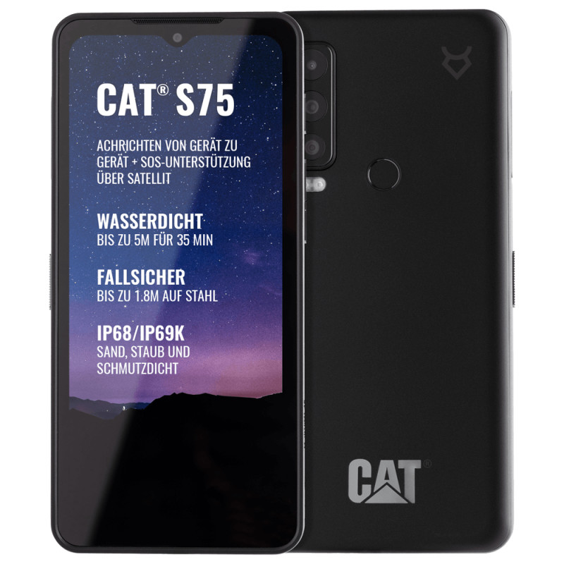 Produktbild för CAT S75 16,7 cm (6.58") Android 12 5G 6 GB 128 GB 5000 mAh Svart