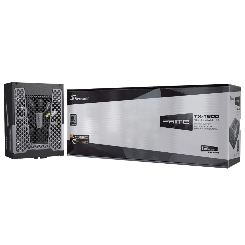 Produktbild för Seasonic PRIME-TX-1600 strömförsörjningsenheter 1600 W 20+4 pin ATX ATX Svart