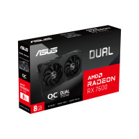 Produktbild för ASUS Dual -RX7600-O8G-V2 AMD Radeon RX 7600 8 GB GDDR6