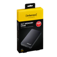 Produktbild för Intenso Memory Case 2.5" USB 3.0 externa hårddiskar 500 GB Svart