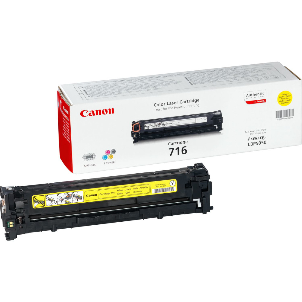 Produktbild för Canon 716 Y Tonerkassett 1 styck Original Gul
