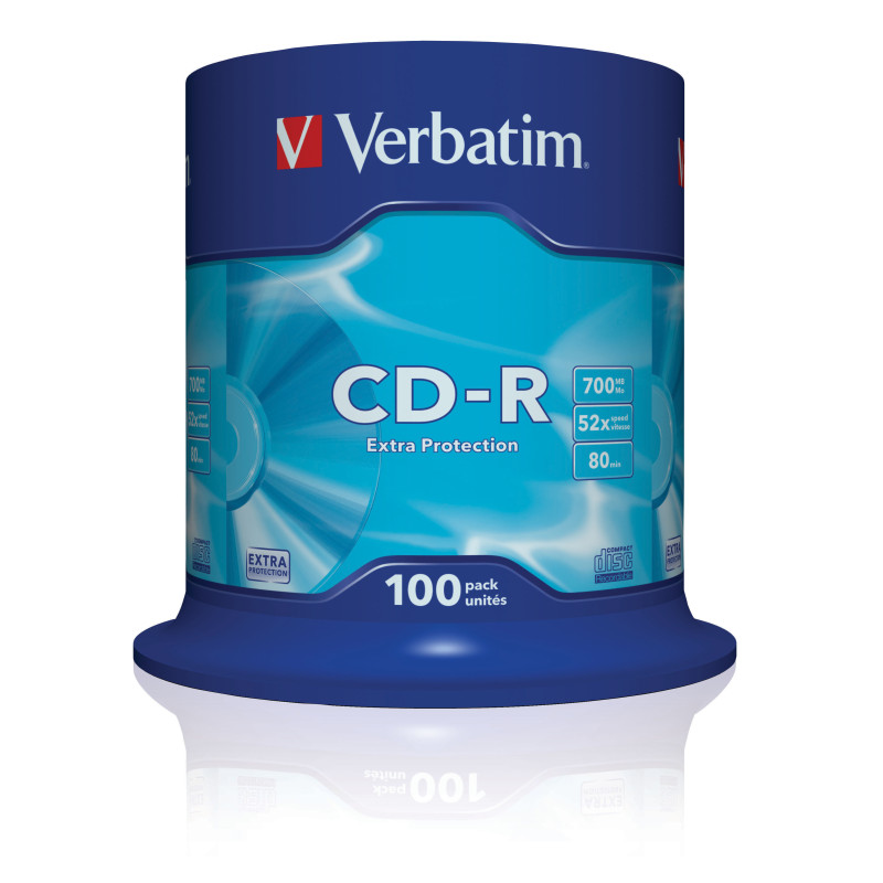 Produktbild för Verbatim CD-R Extra Protection 700 MB 100 styck