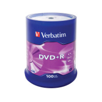 Produktbild för Verbatim - DVD+R x 100 - 4.7 GB - lagringsmedier