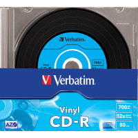 Produktbild för Verbatim CD-R AZO Data Vinyl 700 MB 10 styck