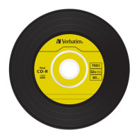 Produktbild för Verbatim CD-R AZO Data Vinyl 700 MB 10 styck
