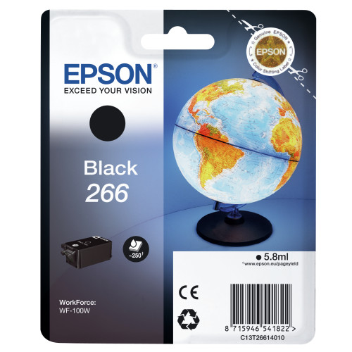 EPSON Epson Globe Singlepack Black 266 ink cartridge