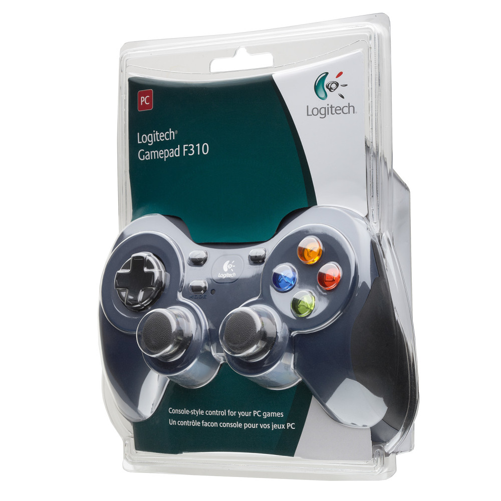 Produktbild för Logitech G F310 Svart, Blå, Multifärg USB 2.0 Spelplatta Analog / Digital PC