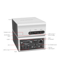 Produktbild för CLUB3D SenseVision USB 3.0 4K UHD Mini Docking Station