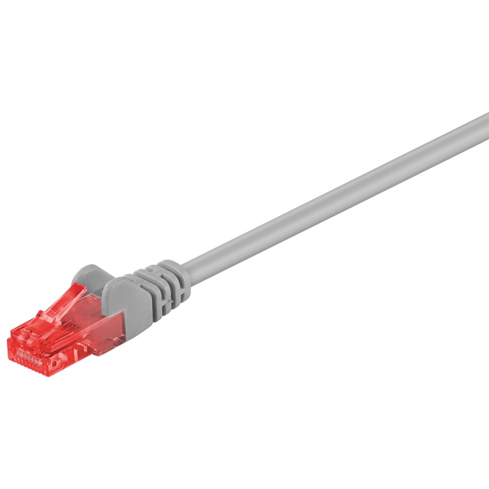 Produktbild för Goobay 68419 nätverkskablar Grå 5 m Cat6 U/UTP (UTP)