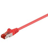 Miniatyr av produktbild för Goobay 68277 nätverkskablar Röd 0,5 m Cat6 S/FTP (S-STP)