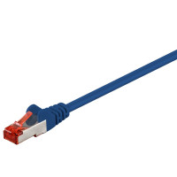 Produktbild för Goobay 68266 nätverkskablar Blå 0,5 m Cat6 S/FTP (S-STP)