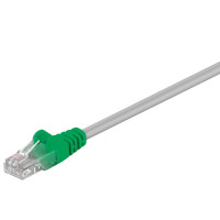 Produktbild för Goobay 68866 nätverkskablar Grön, Grå 3 m Cat5e U/UTP (UTP)