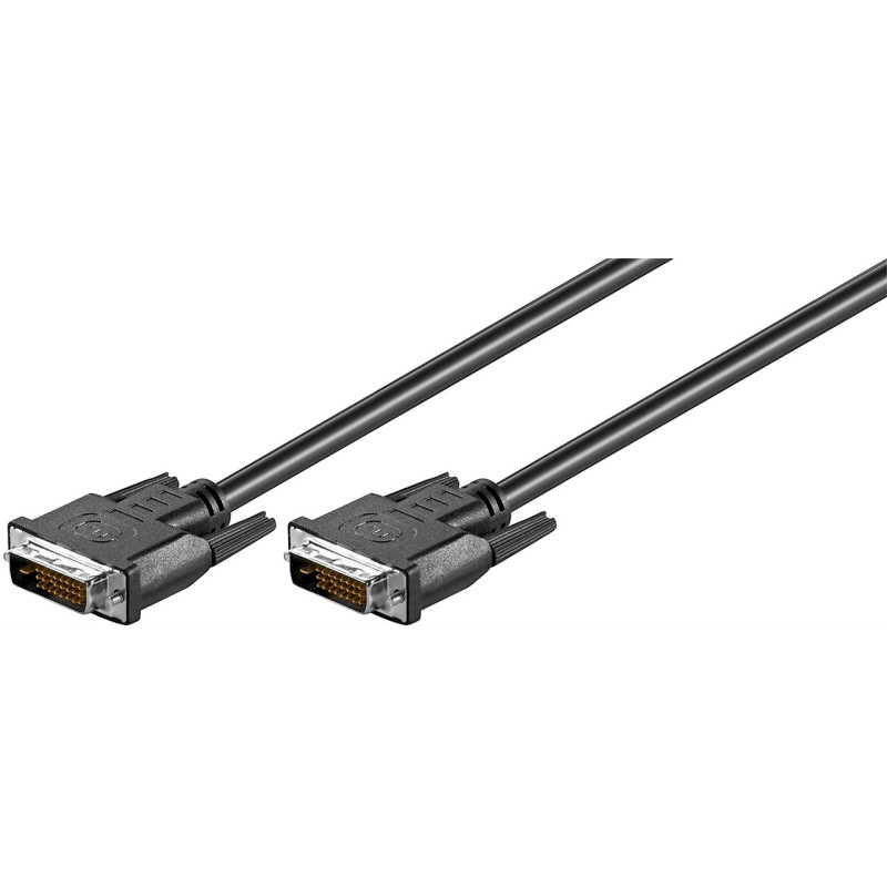 Produktbild för Goobay 93573 DVI-kabel 1,8 m DVI-D Svart