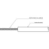 Produktbild för Goobay 94964 nätverkskablar Vit 100 m Cat6 U/UTP (UTP)