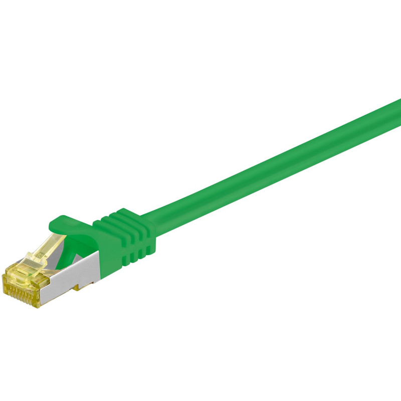 Produktbild för Goobay 91577 nätverkskablar Grön 0,5 m Cat7 S/FTP (S-STP)