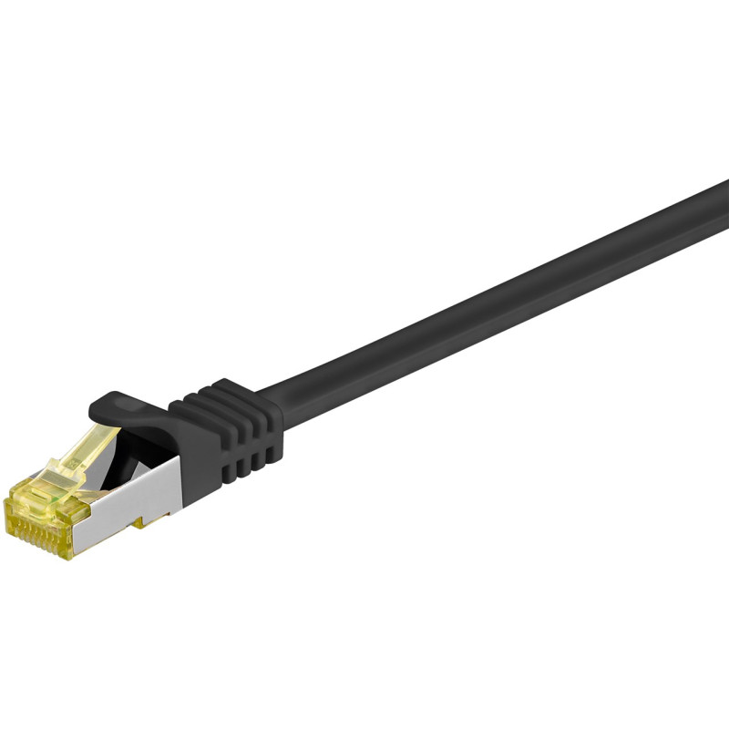 Produktbild för Goobay 91581 nätverkskablar Svart 0,5 m Cat7 S/FTP (S-STP)