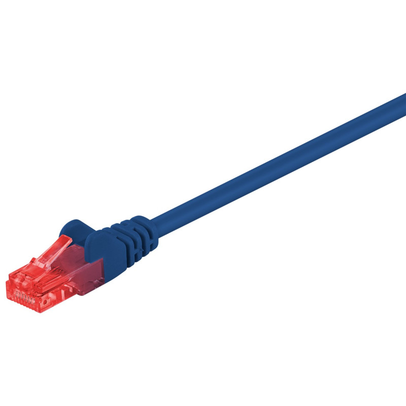 Produktbild för Goobay 95588 nätverkskablar Blå 1,5 m Cat6 U/UTP (UTP)