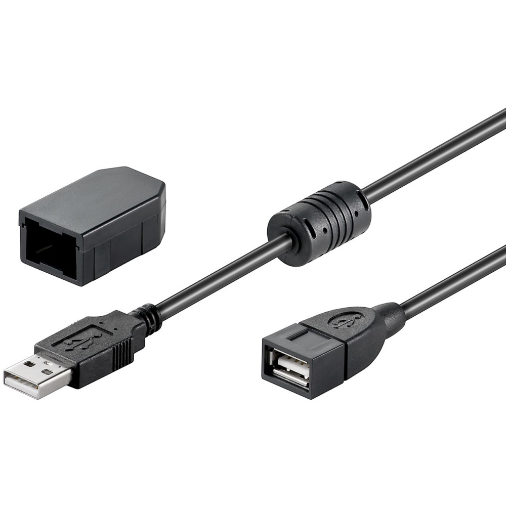 Produktbild för Goobay 93284 USB-kablar 2 m USB 2.0 USB A Svart