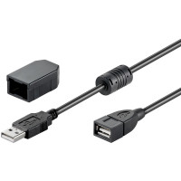 Produktbild för Goobay 93284 USB-kablar 2 m USB 2.0 USB A Svart