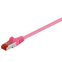 Produktbild för Goobay 93441 nätverkskablar Magenta 5 m Cat6 S/FTP (S-STP)