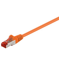Produktbild för Goobay 93468 nätverkskablar Orange 1 m Cat6 S/FTP (S-STP)
