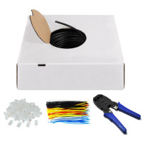 Produktbild för Goobay 94398 nätverkskablar Svart 100 m Cat6 U/UTP (UTP)