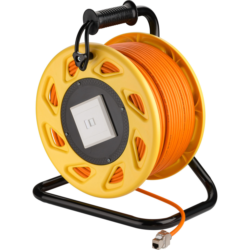 Produktbild för Goobay 58934 nätverkskablar Orange 50 m Cat7a S/FTP (S-STP)