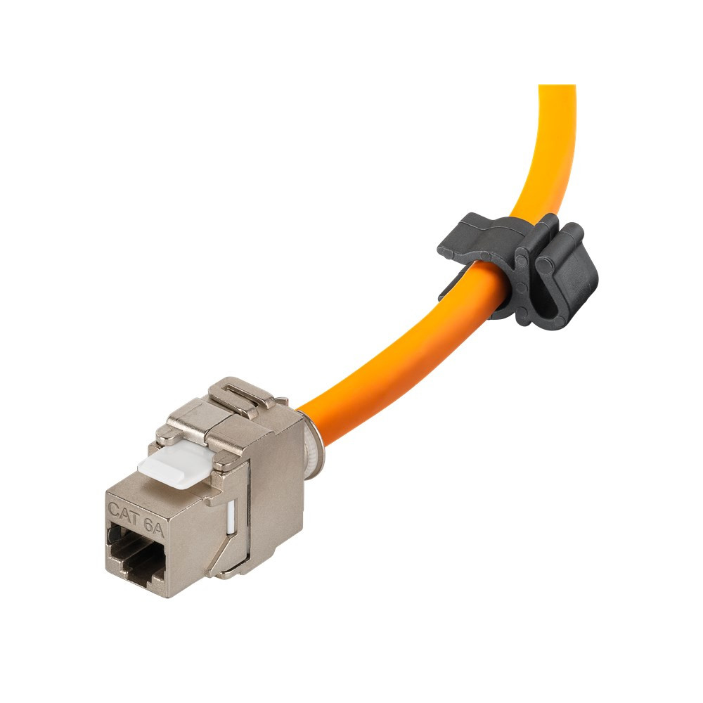 Produktbild för Goobay 58934 nätverkskablar Orange 50 m Cat7a S/FTP (S-STP)