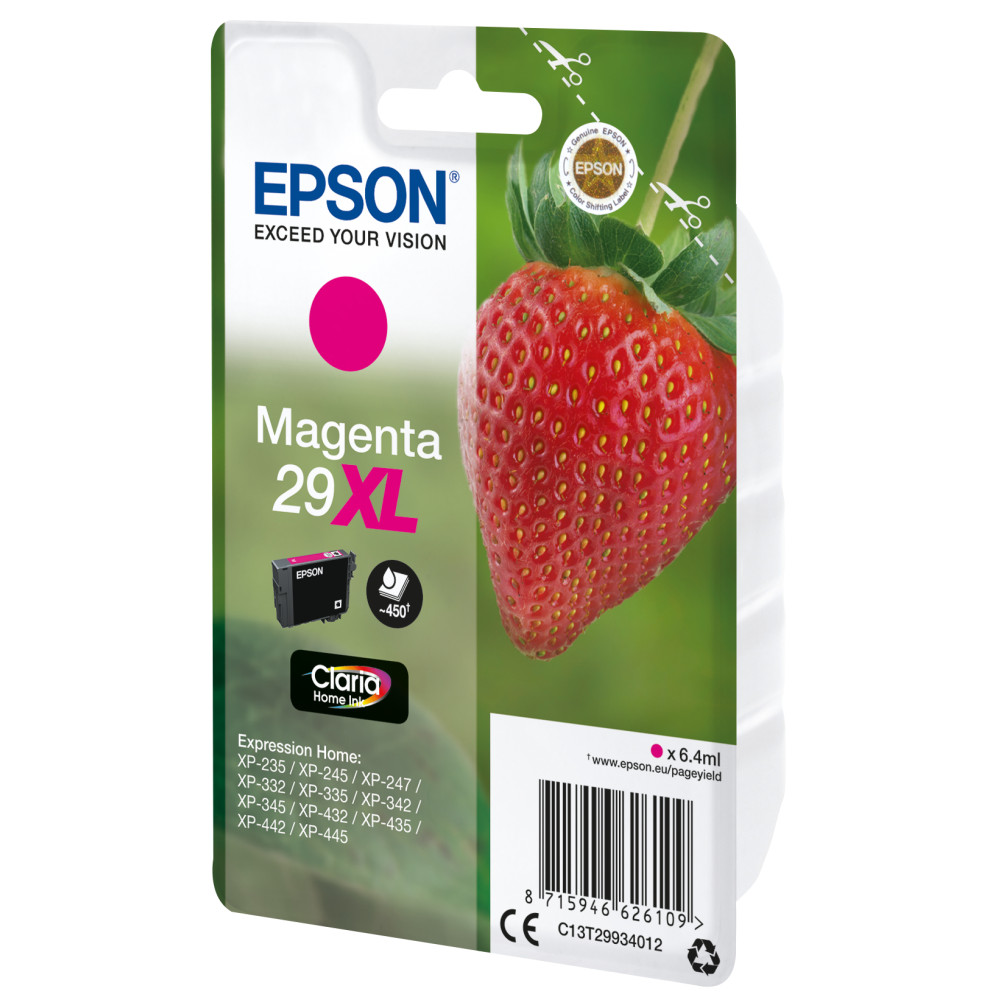 Produktbild för Epson Strawberry Singlepack Magenta 29XL Claria Home Ink