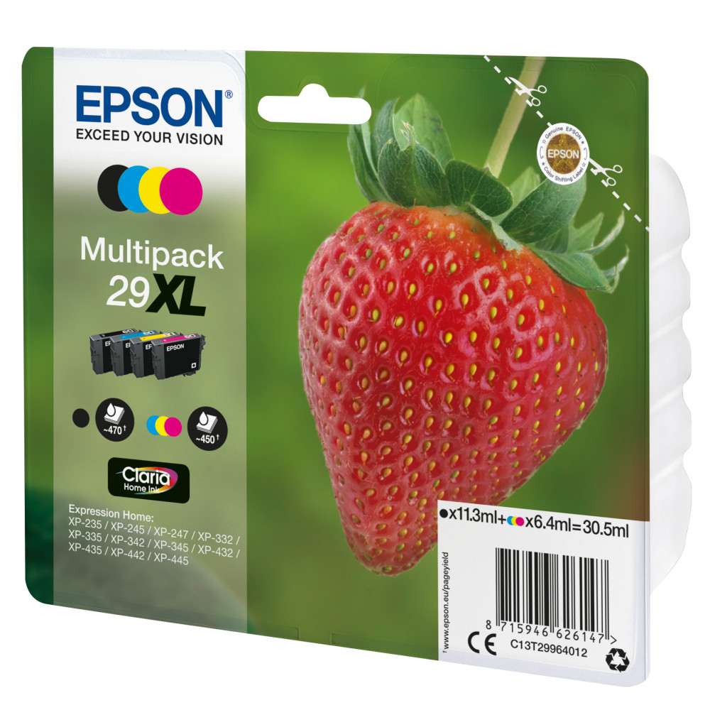 Produktbild för Epson Strawberry Multipack 4-colours 29XL Claria Home Ink