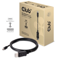 Produktbild för CLUB3D Mini DisplayPort to DisplayPort 1.4 HBR3 8K60Hz Cable, 2 Meter / 6.56 Feet