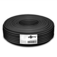 Produktbild för Goobay 77625 nätverkskablar Svart 100 m Cat6 U/UTP (UTP)