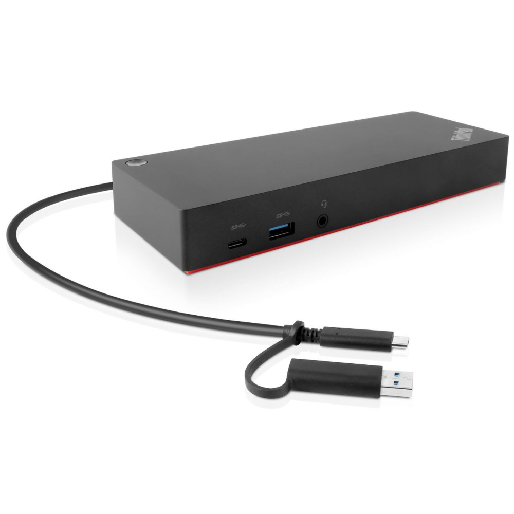 Produktbild för Lenovo 40AF0135EU dockningsstationer för bärbara datorer Kabel Svart