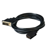 Miniatyr av produktbild för CLUB3D DVI to HDMI 1.4 Cable M/F 2m/6.56ft Bidirectional