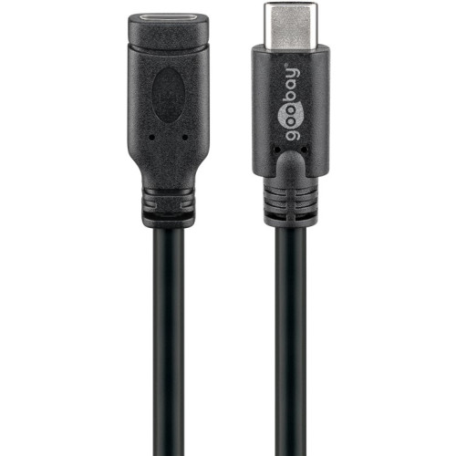 Goobay Goobay 45393 USB-kablar 1 m USB 3.2 Gen 1 (3.1 Gen 1) USB C Svart