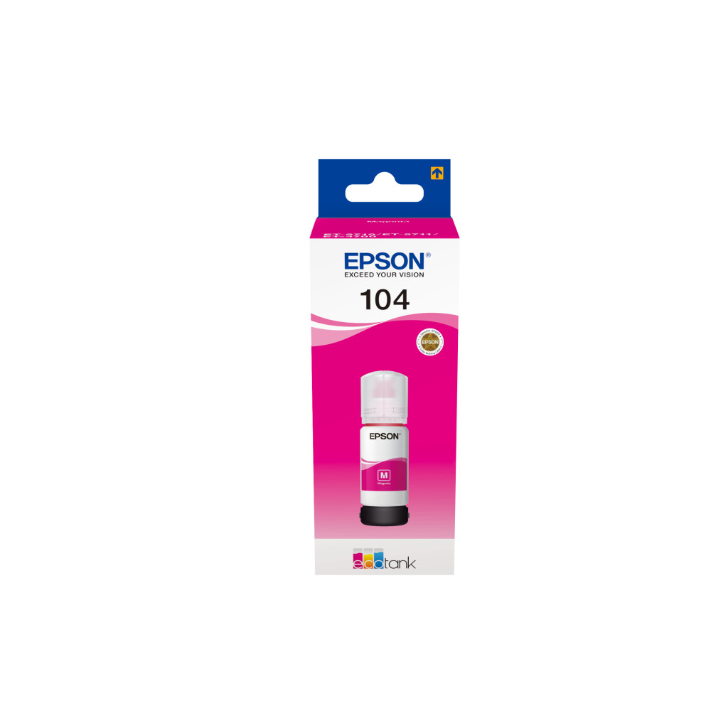 Produktbild för Epson 104 EcoTank Magenta ink bottle