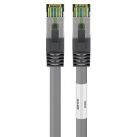 Miniatyr av produktbild för Goobay 55141 nätverkskablar Grå 10 m Cat8.1 S/FTP (S-STP)