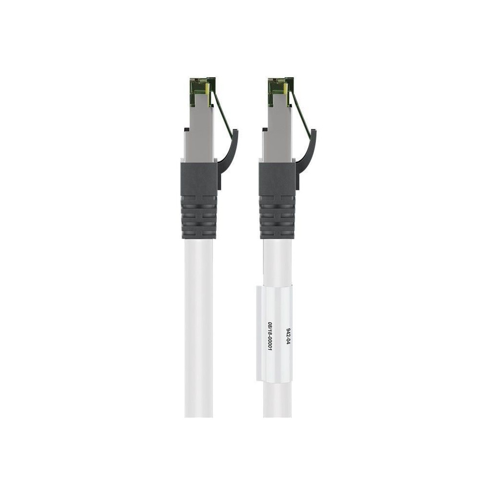 Produktbild för Goobay 55124 nätverkskablar Vit 1 m Cat8.1 S/FTP (S-STP)