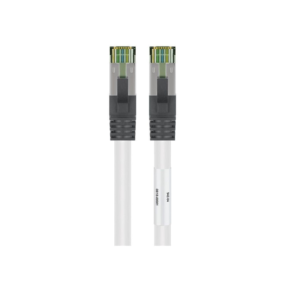 Produktbild för Goobay 55124 nätverkskablar Vit 1 m Cat8.1 S/FTP (S-STP)