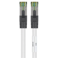 Produktbild för Goobay 55124 nätverkskablar Vit 1 m Cat8.1 S/FTP (S-STP)