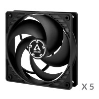 Produktbild för ARCTIC P12 Value Pack Datorväska Fan 12 cm Svart