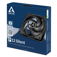 Produktbild för ARCTIC P12 Silent Datorväska Fan 12 cm Svart