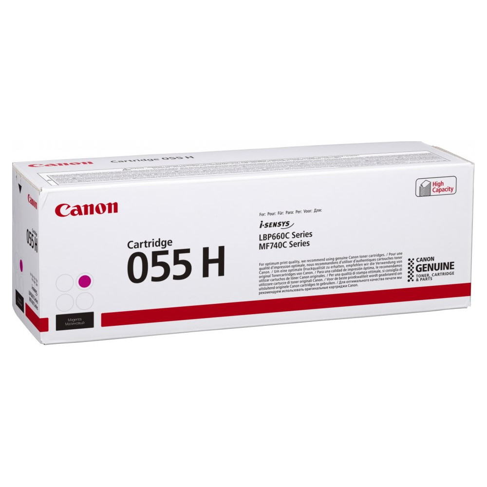 Produktbild för Canon 055H Tonerkassett 1 styck Original Magenta