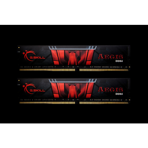 G.Skill G.Skill AEGIS - DDR4 - sats - 32 GB: 2 x 16 GB - DIMM 288-pin - 2666 MHz / PC4-21300 - ej buffrad