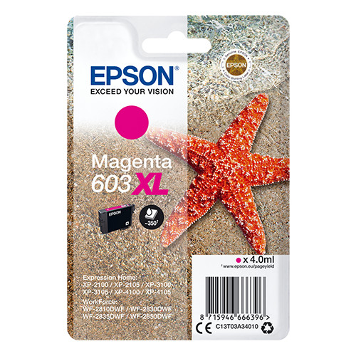 EPSON Epson Singlepack Magenta 603XL Ink