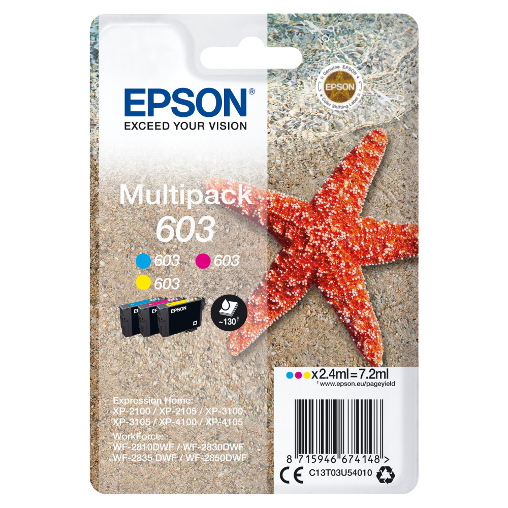 Produktbild för Epson Multipack 3-colours 603 Ink