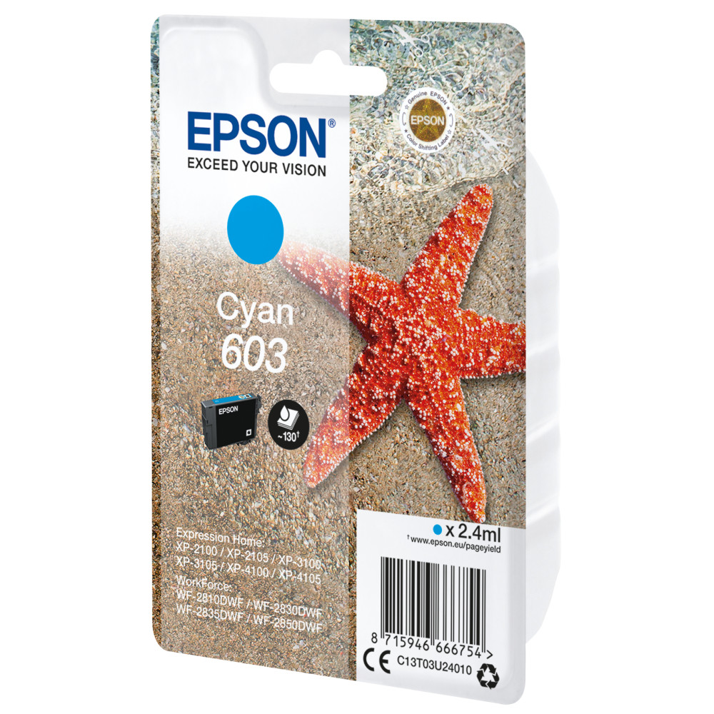 Produktbild för Epson Singlepack Cyan 603 Ink